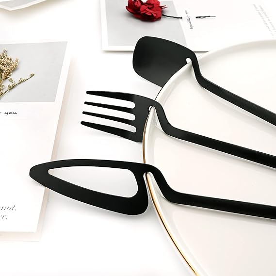 Matte Black Elegance Cutlery Set