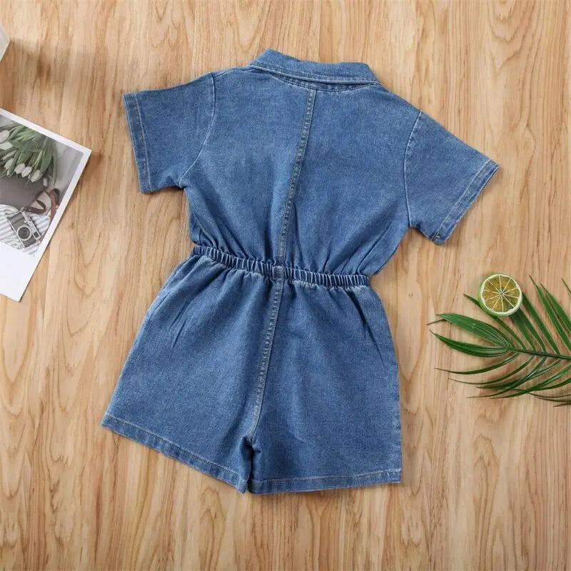 Mini Blue Romper