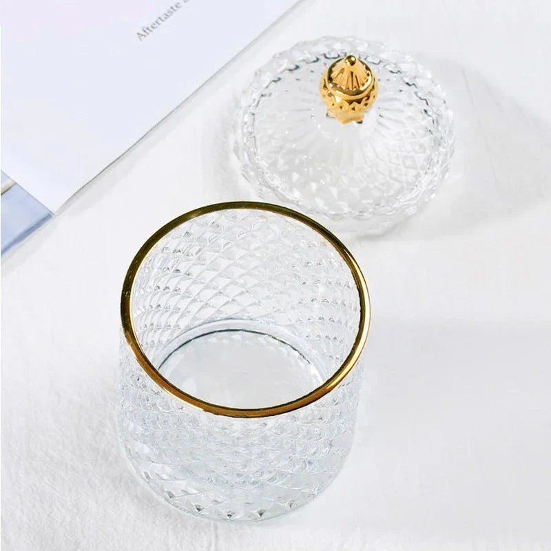 Elegant Glass Storage Jar