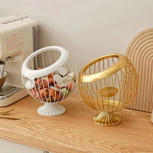 Luxe Metal Storage Basket