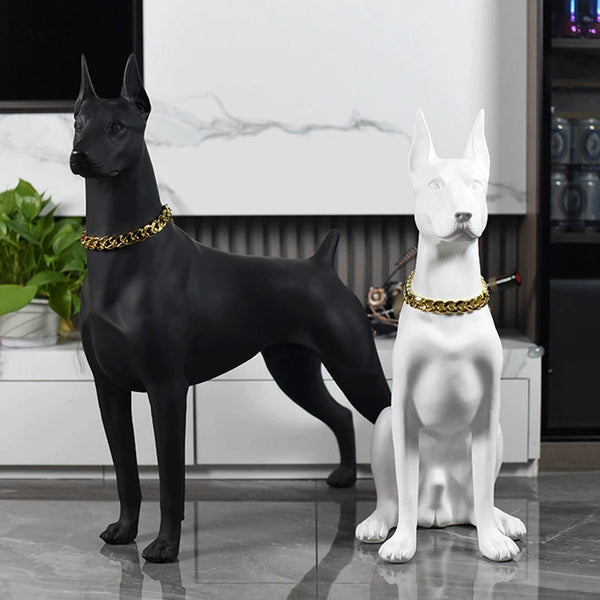 Doberman Sculpture Statue