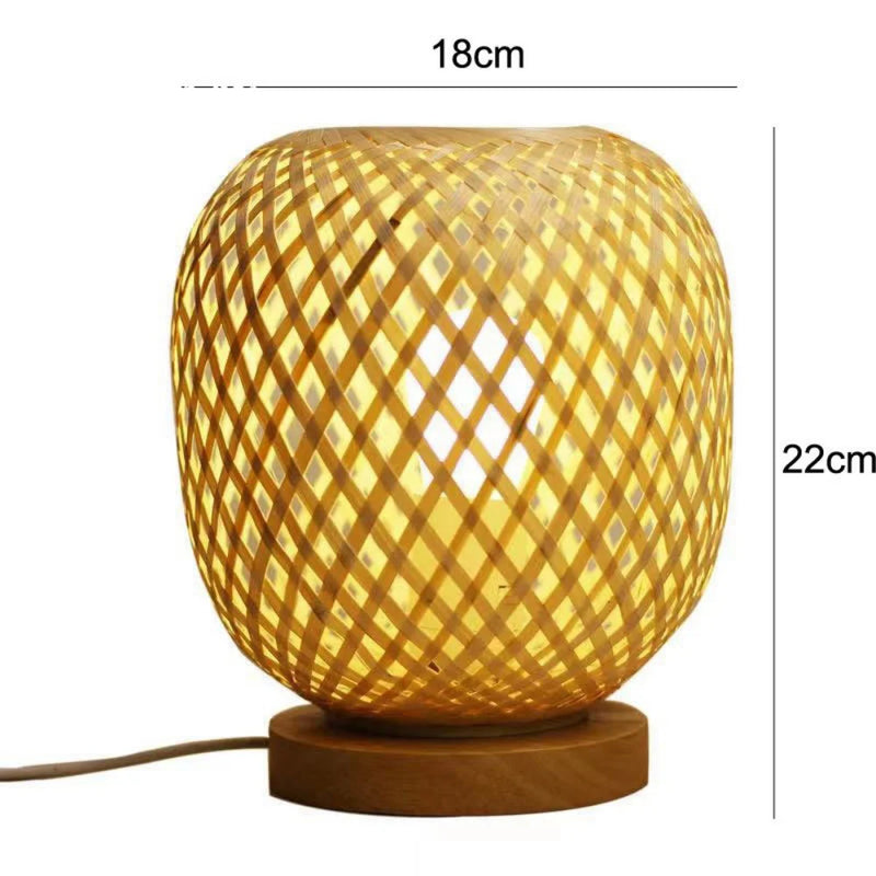 Nordic Wood Bamboo Lamp