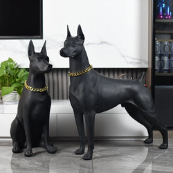 Doberman Sculpture Statue