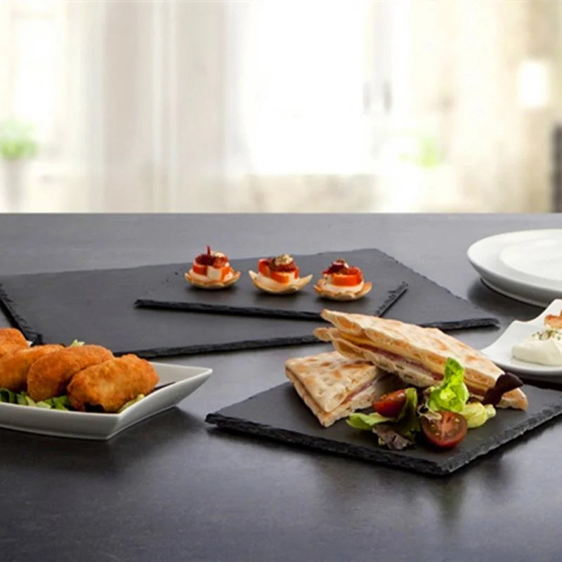 Opulent Slate Plates