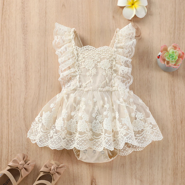 Lace Blossom Romper