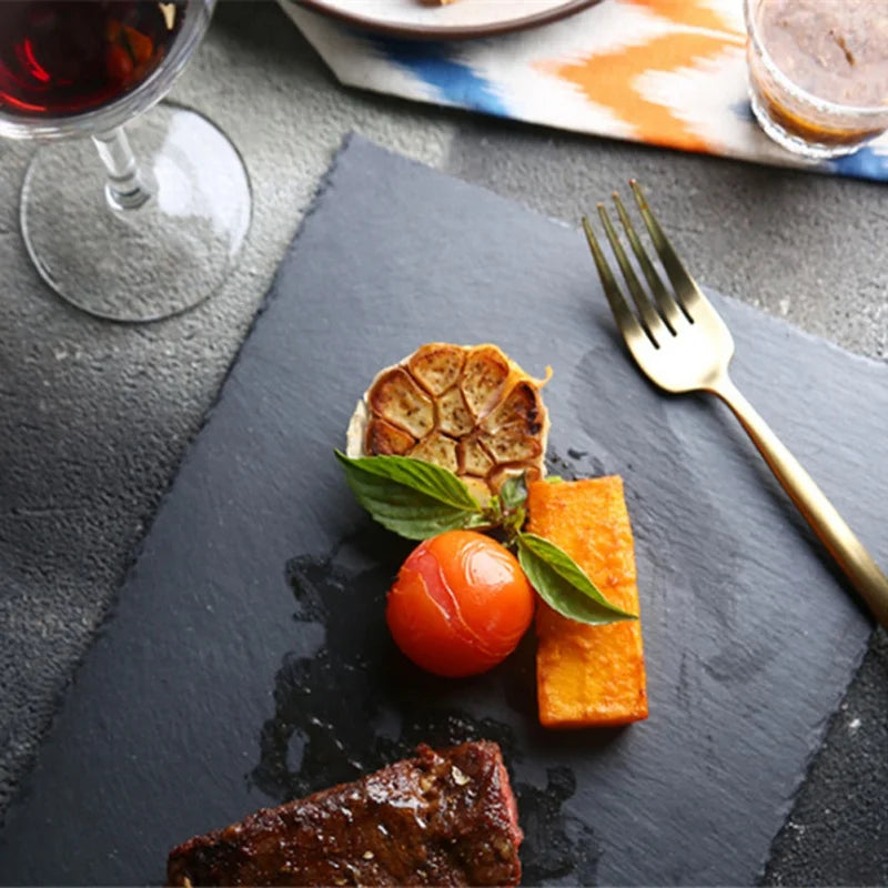 Opulent Slate Plates