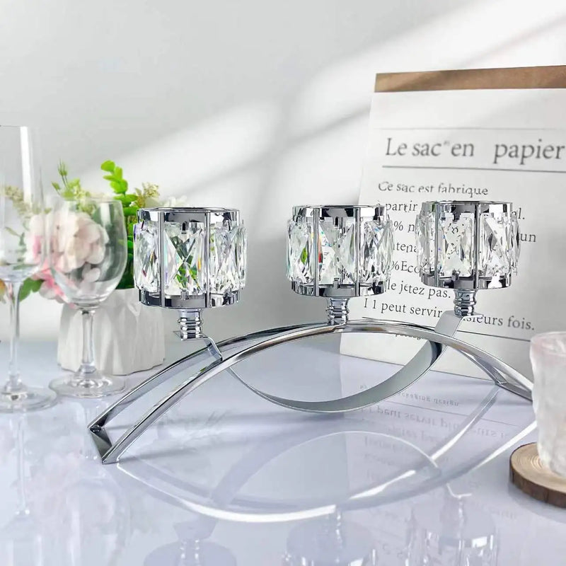 Arella Crystal Candle Holder