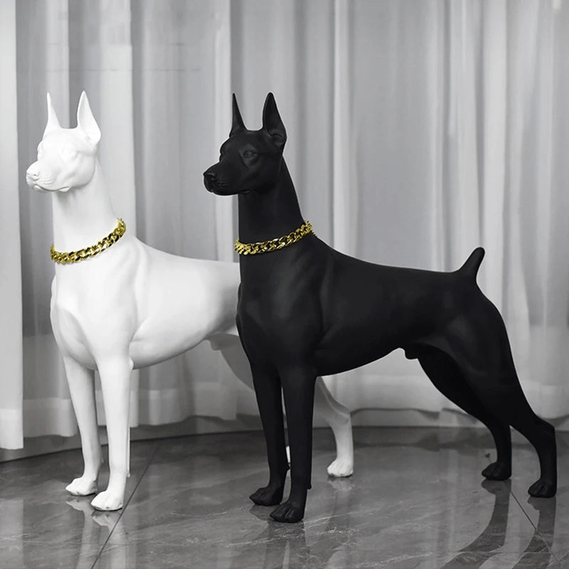 Doberman Sculpture Statue